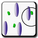 Cartoon of Molecule in Bicelle Liquid Crystal