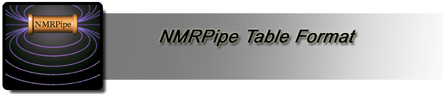 NMRPipe Table