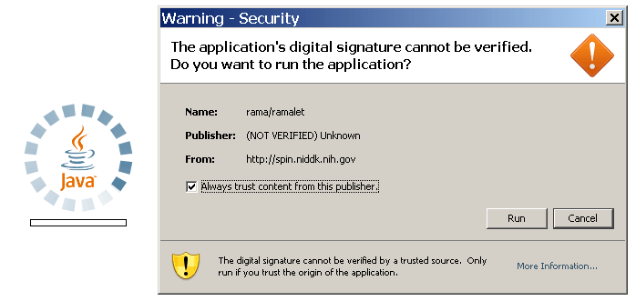 java Security Window